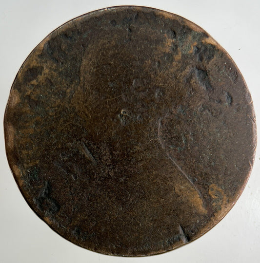 British Victoria One Penny Coin | Worn Grade