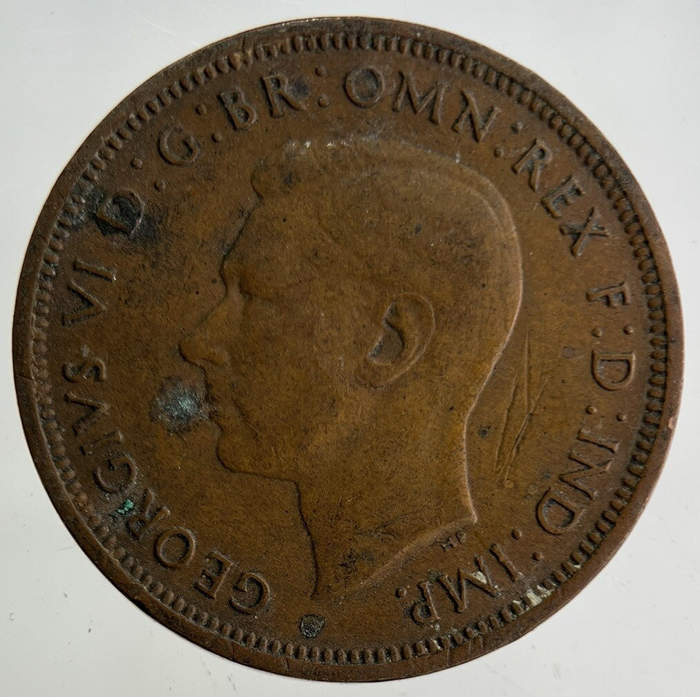 1941 George VI Half-Penny Coin | Collectable Grade