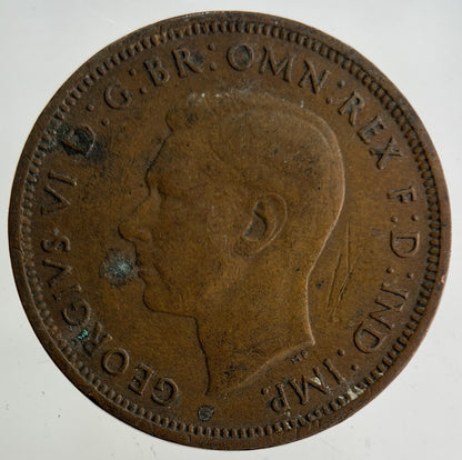 1941 George VI Half-Penny Coin | Collectable Grade