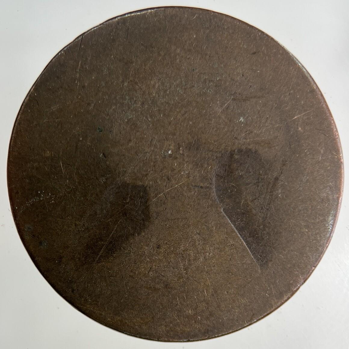 1863 Victoria One Penny Coin | Worn Grade