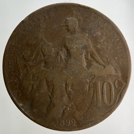 1899 France 10 Centimes Coin | Collectable Grade