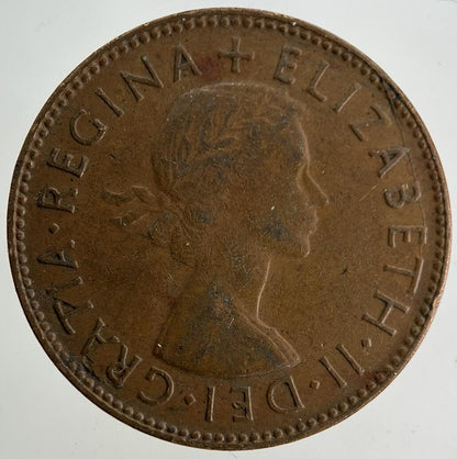 1954 Australia Half-Penny Coin | Fine Collectable Grade