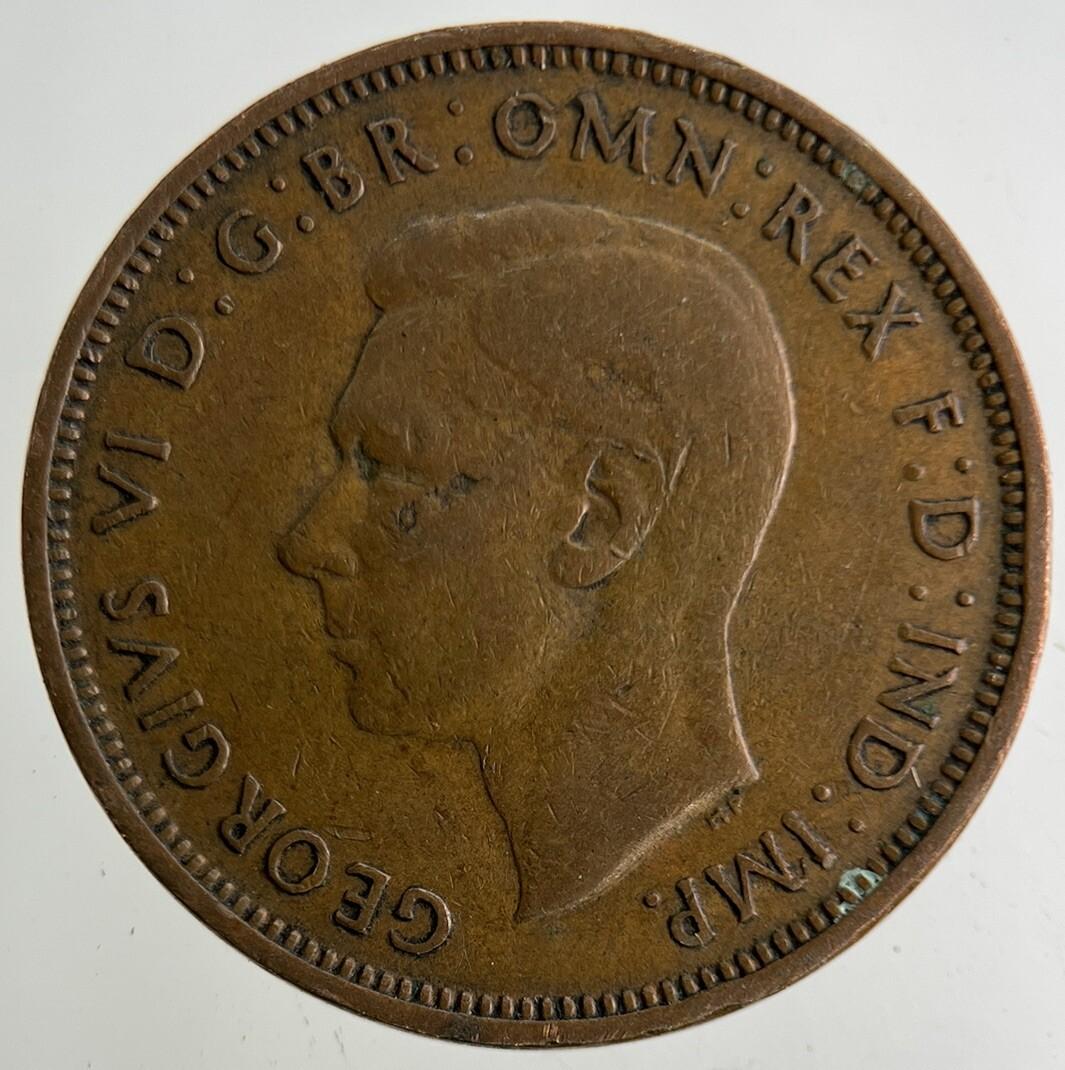 1942 George VI Half-Penny Coin | Collectable Grade
