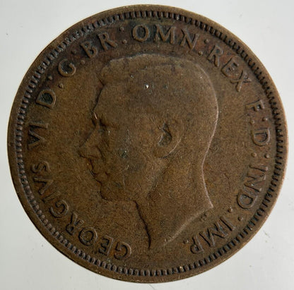 1943 George VI Half-Penny Coin | Collectable Grade