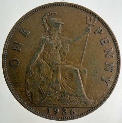 1936 George V One Penny Coin | Fine Collectable Grade