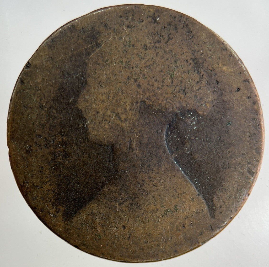 British Victoria One Penny Coin | Worn Grade