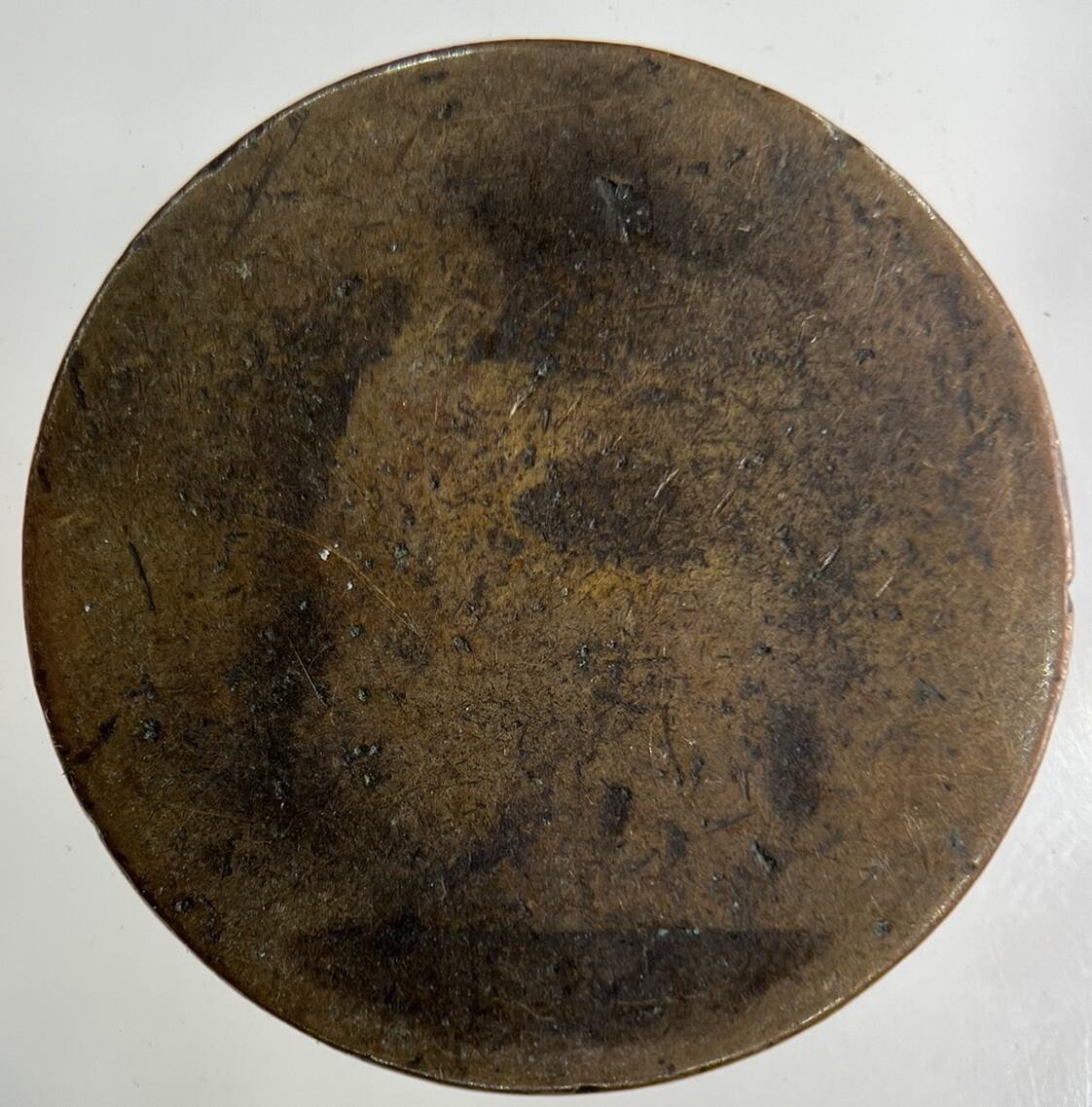 British Victoria One Penny Coin | Worn Grade