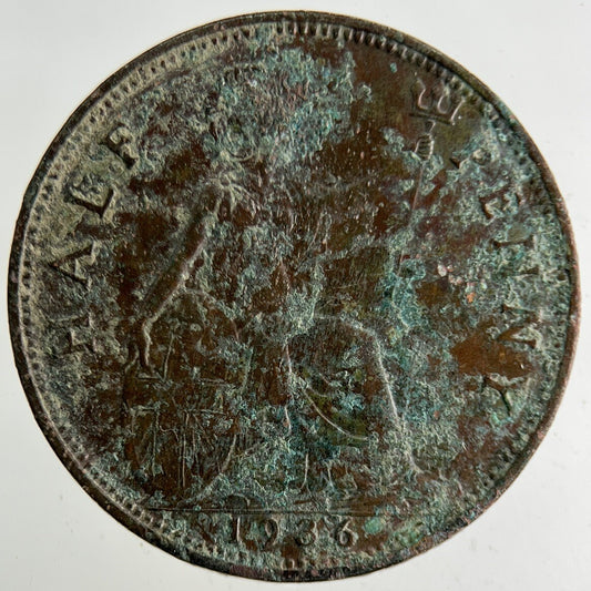 1936 George V Half-Penny Coin | Collectable Grade
