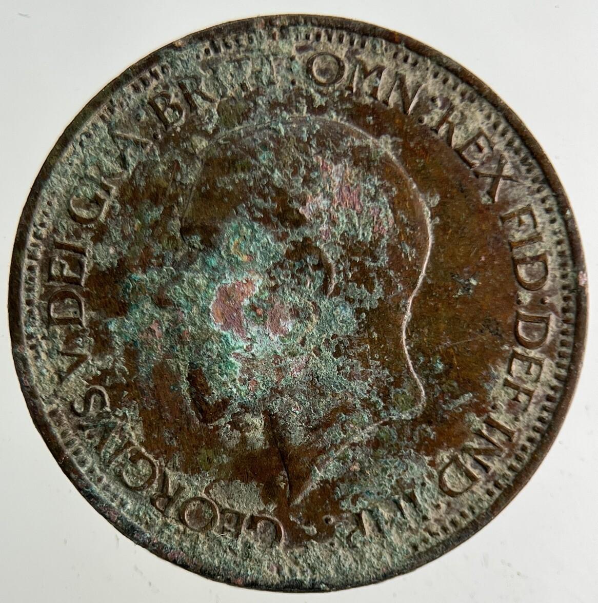 1936 George V Half-Penny Coin | Collectable Grade