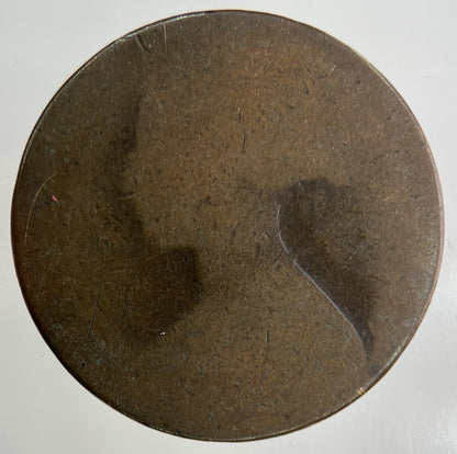 British Victoria One Penny Coin | Worn Grade