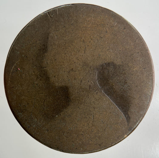 British Victoria One Penny Coin | Worn Grade