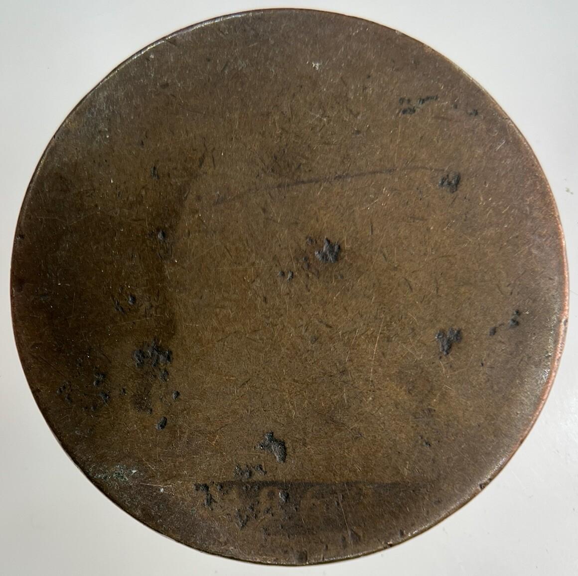 1862 Victoria One Penny Coin | Worn Grade