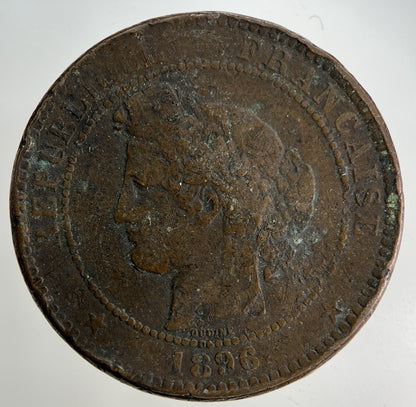 1896 France 10 Centimes Coin | Collectable Grade