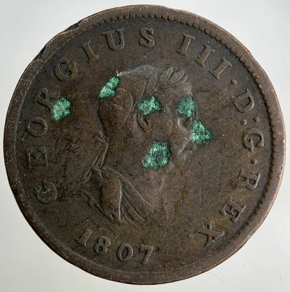 1807 George III 3rd Half-Penny Coin | Collectable Grade