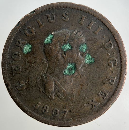 1807 George III 3rd Half-Penny Coin | Collectable Grade