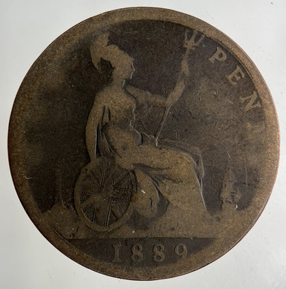 1889 Victoria One Penny Coin | Collectable Grade
