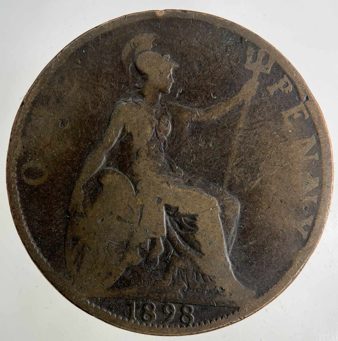 1898 Victoria One Penny Coin | Collectable Grade