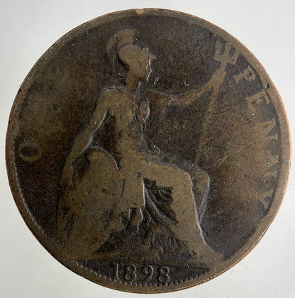 1898 Victoria One Penny Coin | Collectable Grade