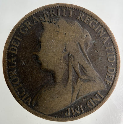 1898 Victoria One Penny Coin | Collectable Grade