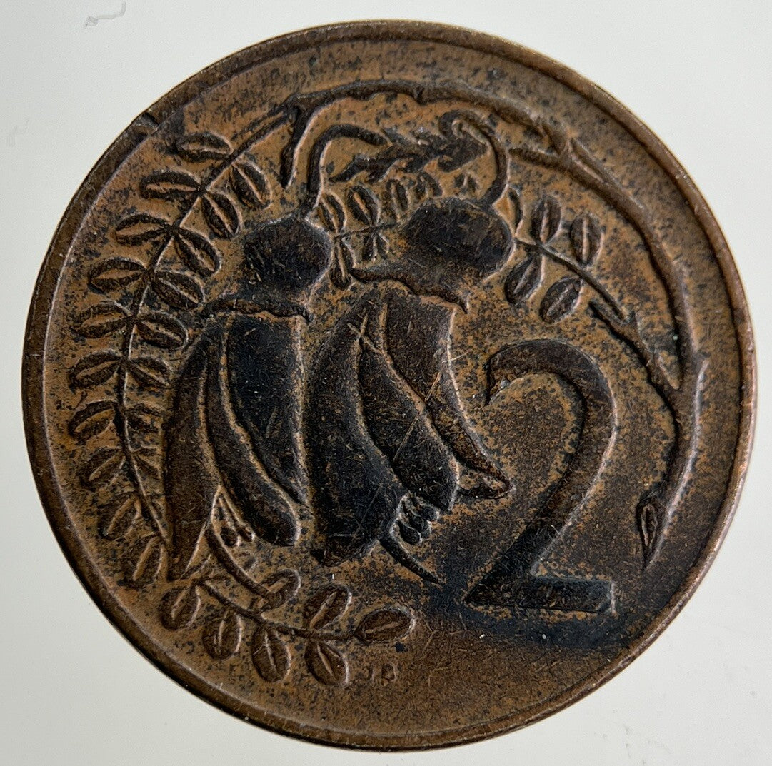 1974 New Zealand 2 Cents Coin | Fine Collectable Grade