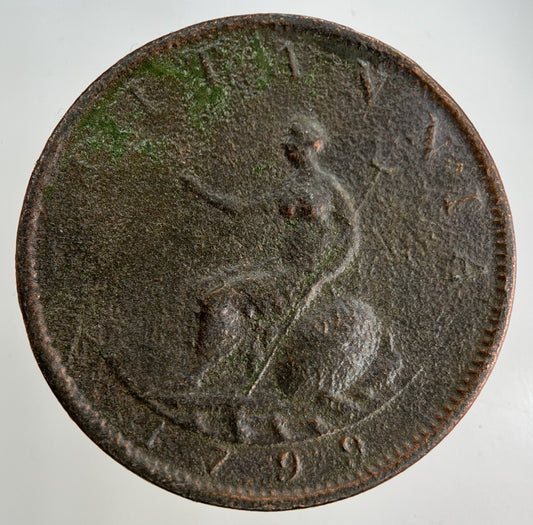 1799 George III 3rd Half-Penny Coin | Collectable Grade