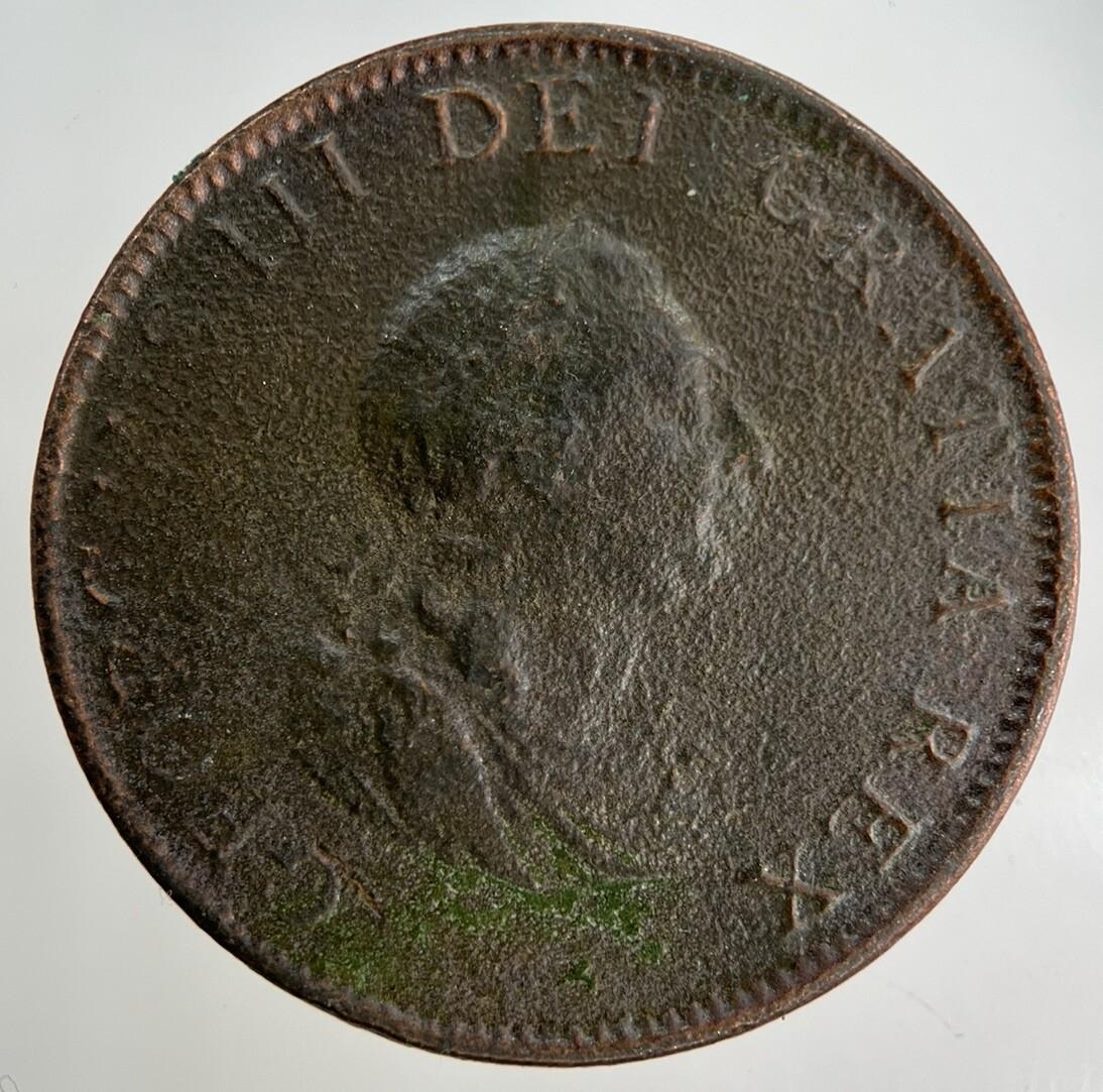 1799 George III 3rd Half-Penny Coin | Collectable Grade