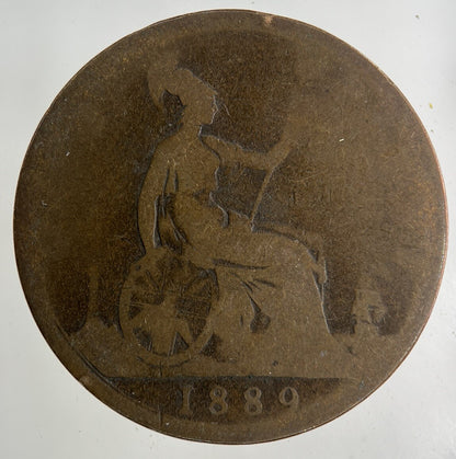 1889 Victoria One Penny Coin | Collectable Grade