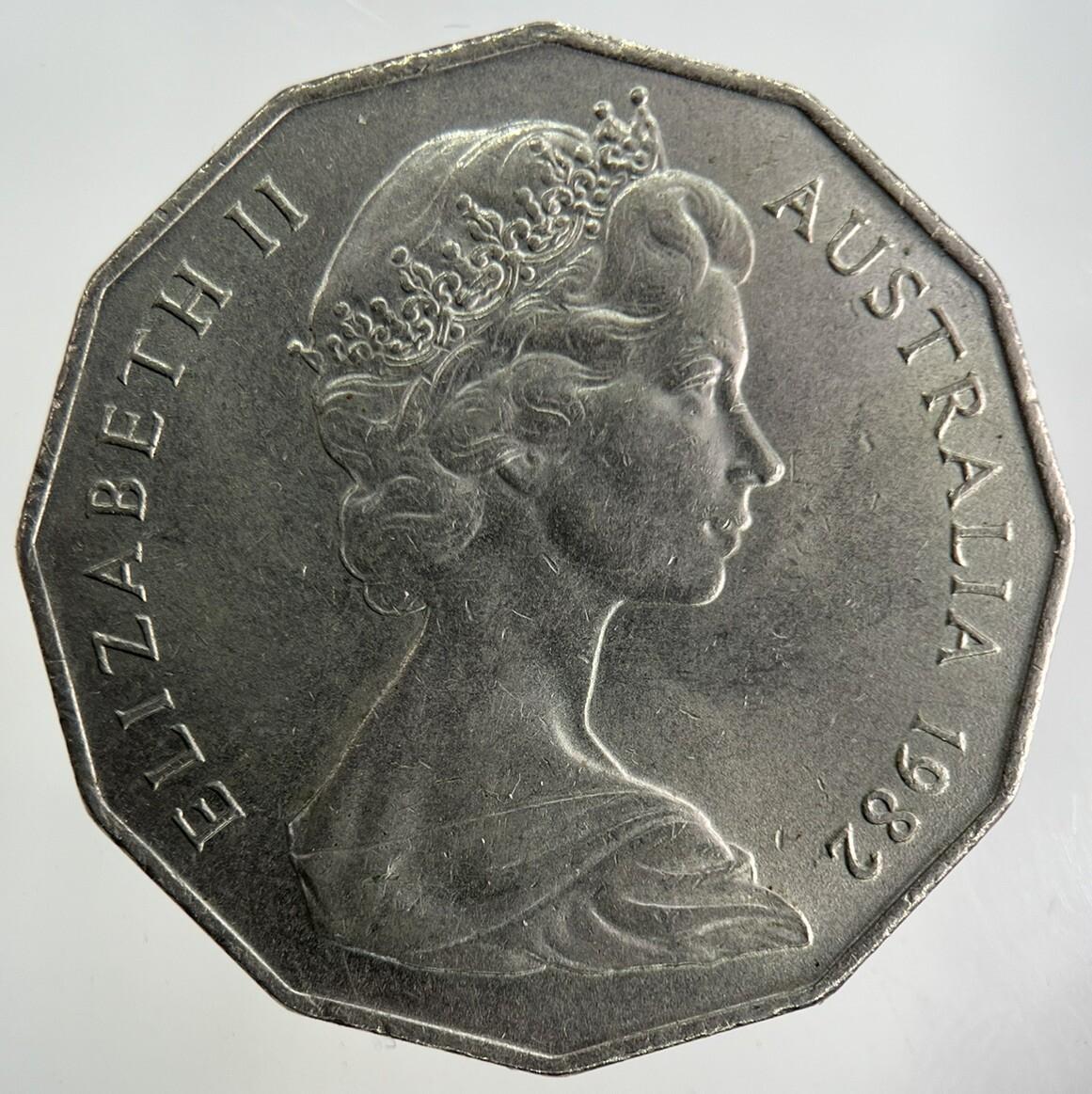 1982 Australia 50 Cents Coin | Fine Collectable Grade