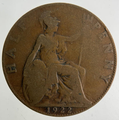 1922 George V Half-Penny Coin | Collectable Grade