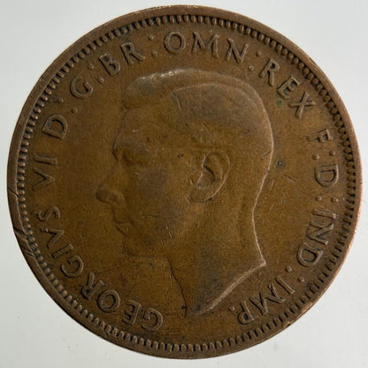 1945 George VI Half-Penny Coin | Collectable Grade