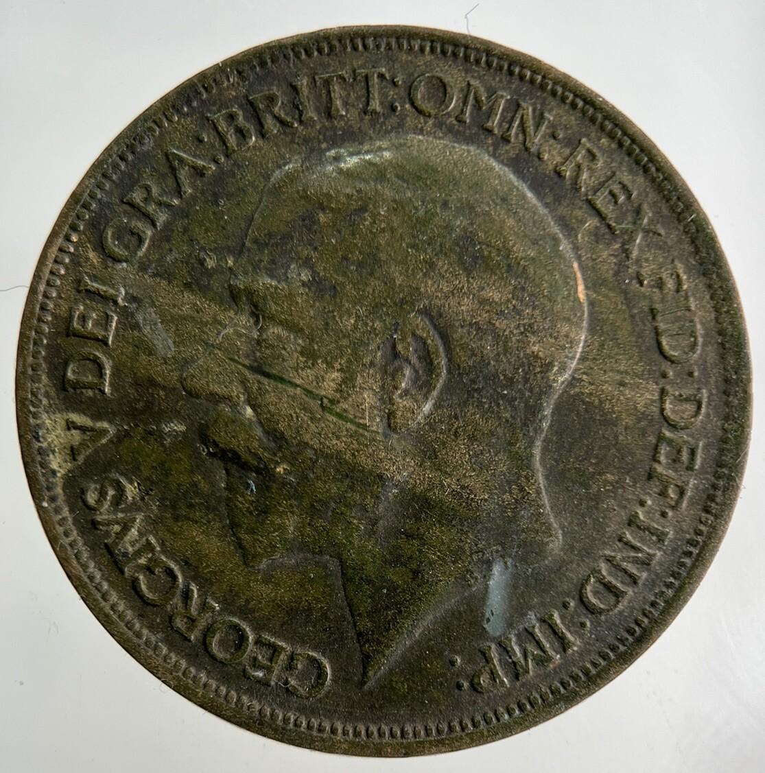 1914 George V One Penny Coin | Fine Collectable Grade