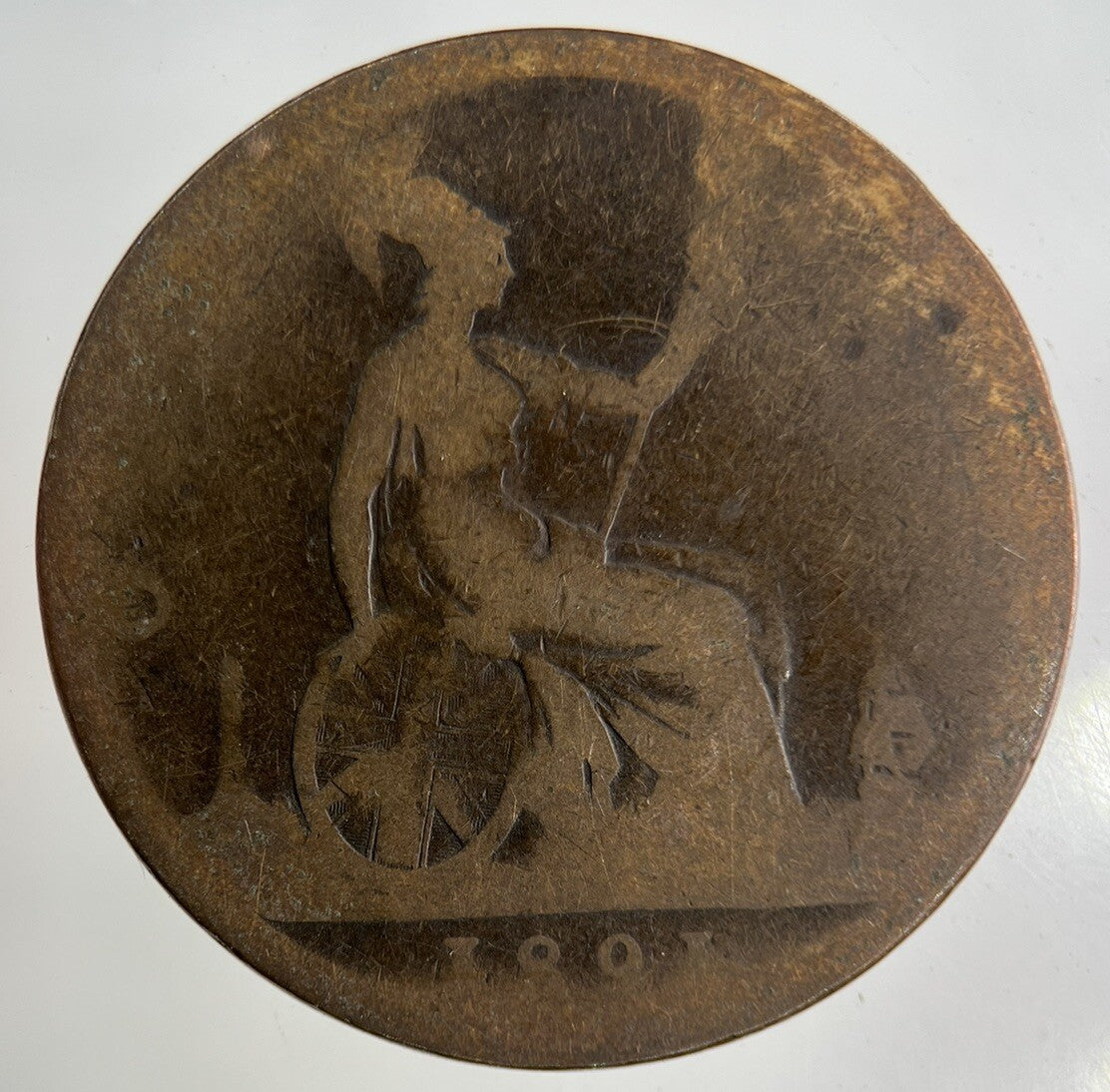 1891 Victoria One Penny Coin | Fair Grade