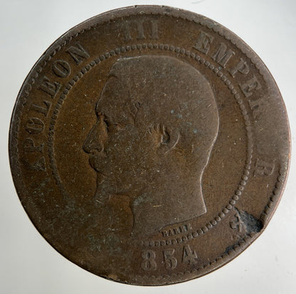 1854 France 10 Centimes Coin | Collectable Grade