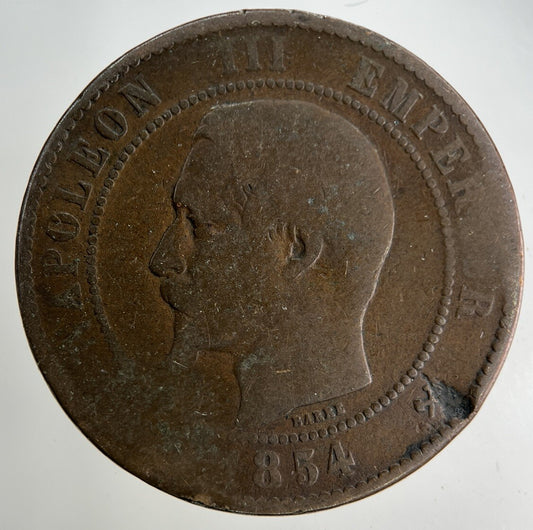 1854 France 10 Centimes Coin | Collectable Grade