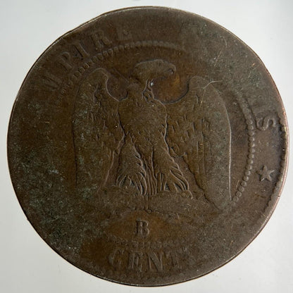 1854 France 10 Centimes Coin | Collectable Grade