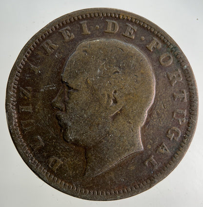 1884 Portugal XX 20 Reis Coin | Collectable Grade