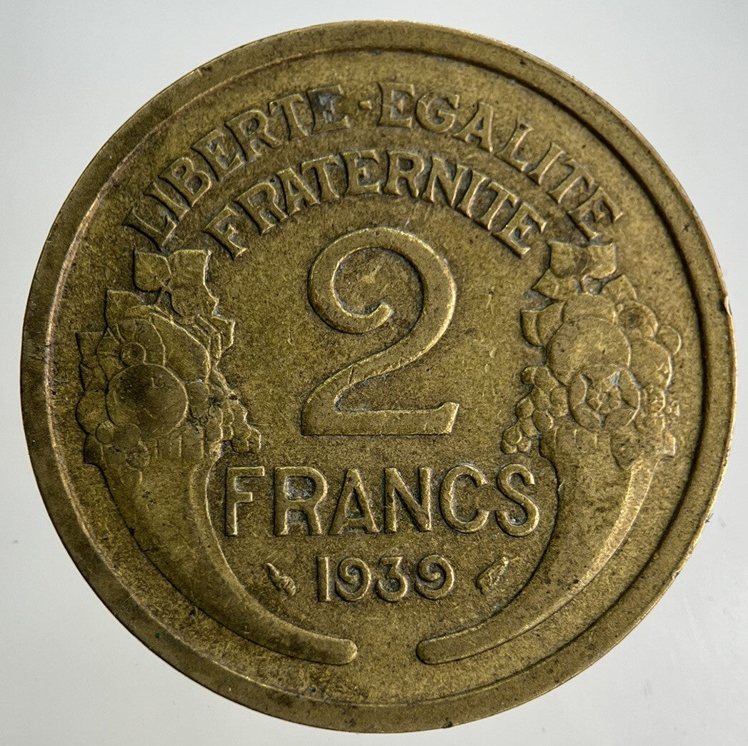 1939 France 2 Francs Coin | Fine Collectable Grade