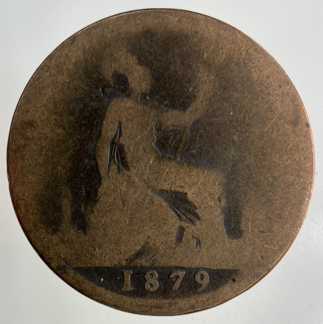 1879 Victoria One Penny Coin | Fair Grade
