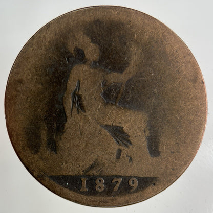 1879 Victoria One Penny Coin | Fair Grade