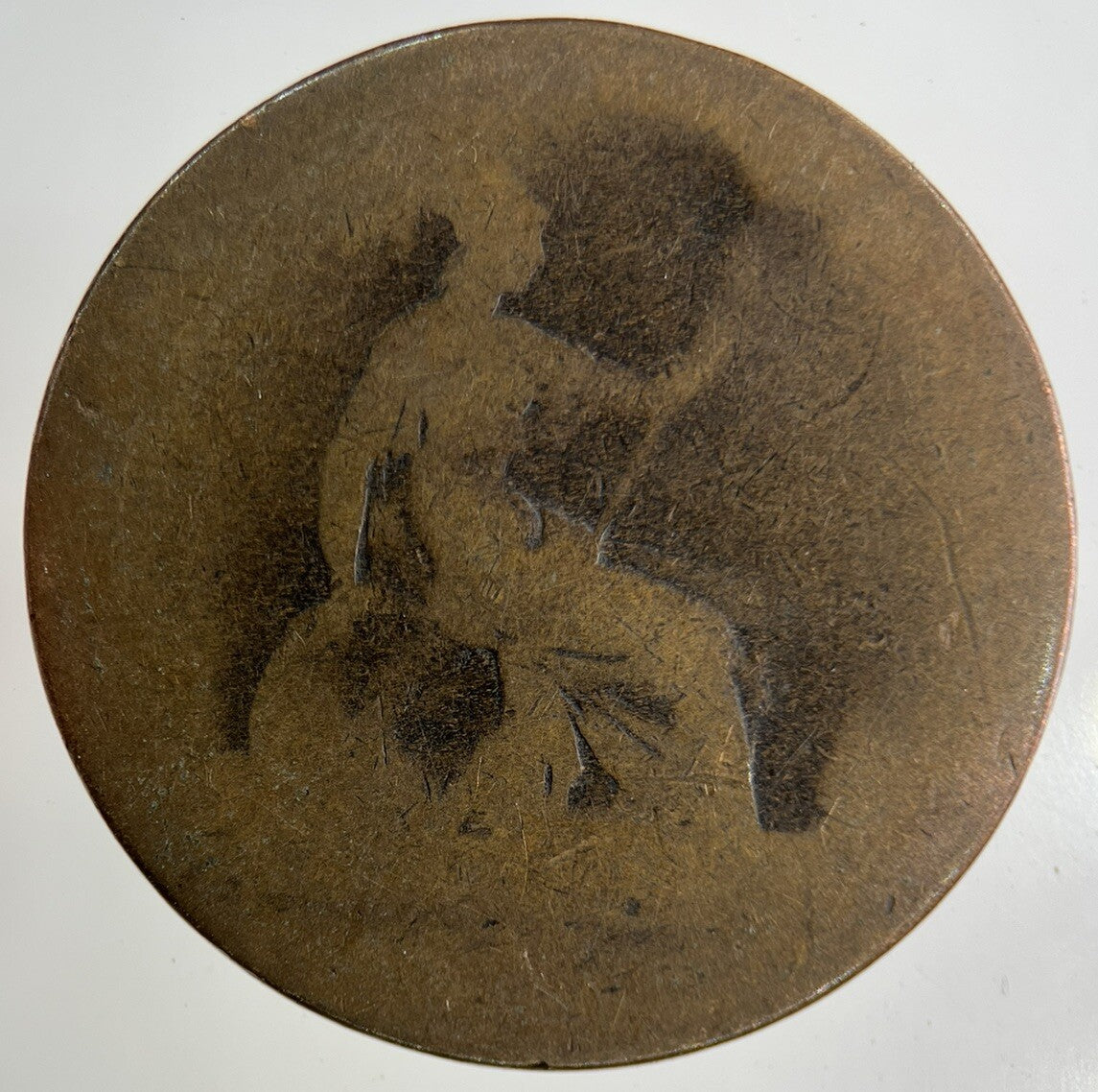 British Victoria One Penny Coin | Worn Grade