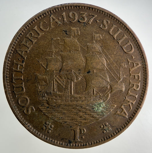 1937 South Africa One Penny Coin | Fine Collectable Grade
