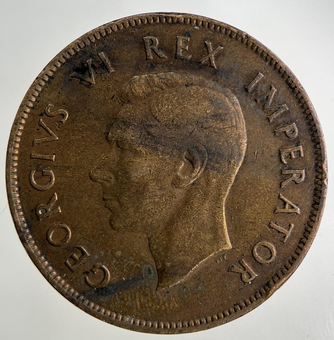 1937 South Africa One Penny Coin | Fine Collectable Grade