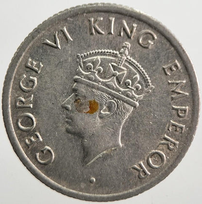 1947 India 1/4 Quarter Rupee Coin | Very High Grade | a7681