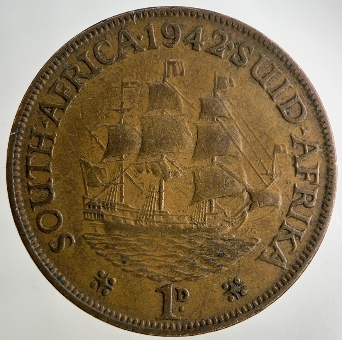 1942 South Africa One Penny Coin | Fine Collectable Grade