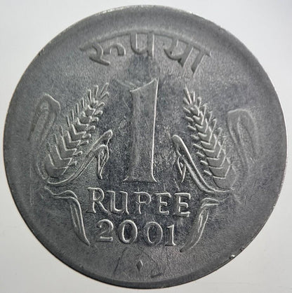 2001 India 1 One Rupee Coin | Collectable Grade | a7680