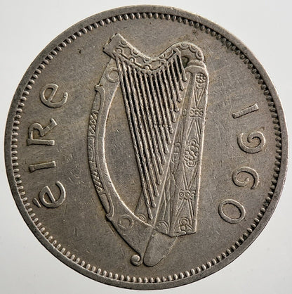 1960 Irish Dog Sixpence Coin | Very High Grade | a7456