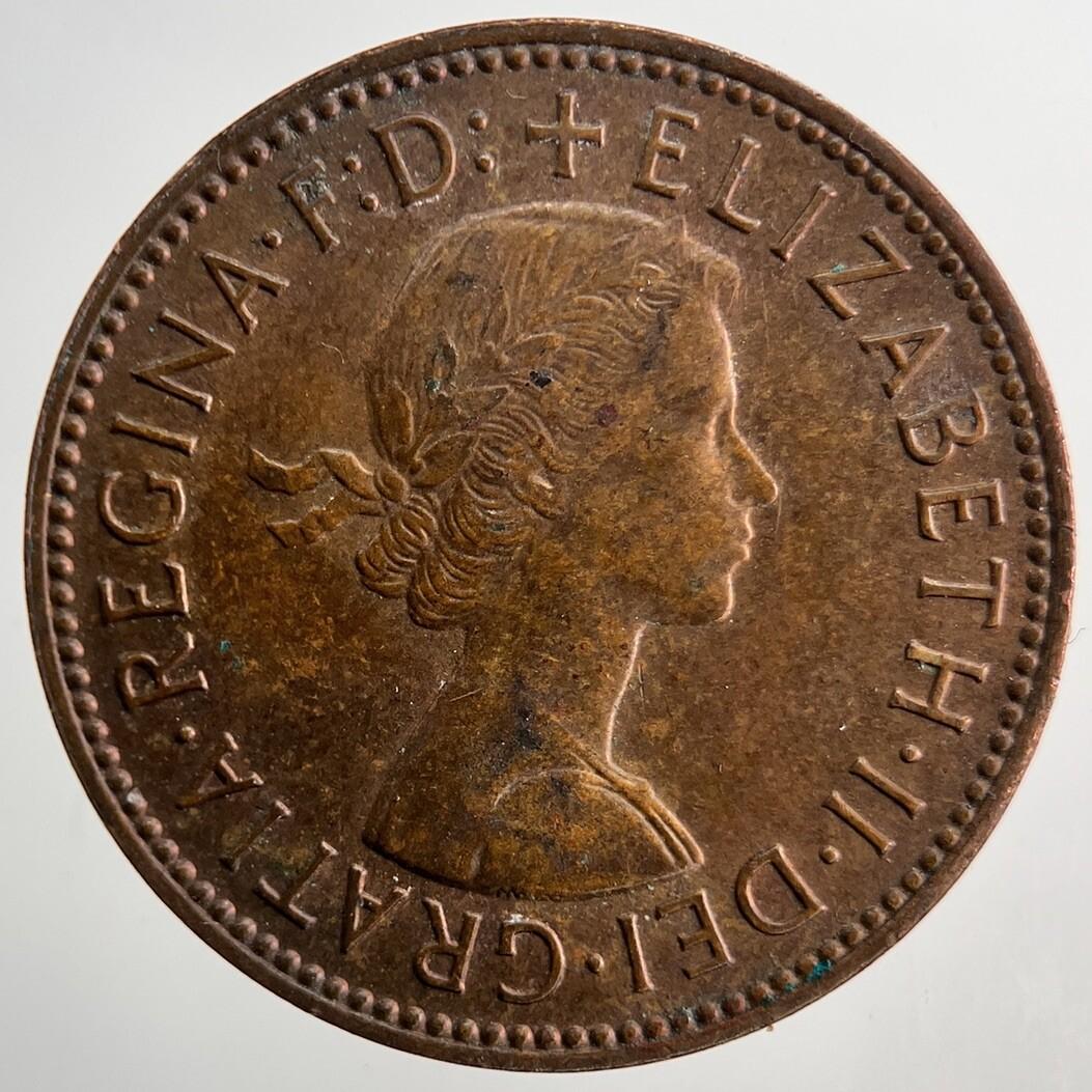 1967 Elizabeth II 2nd British Half-Penny Coin | Very High Grade