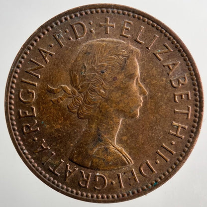 1967 Elizabeth II 2nd British Half-Penny Coin | Very High Grade