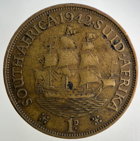 1942 South Africa One Penny Coin | Fine Collectable Grade