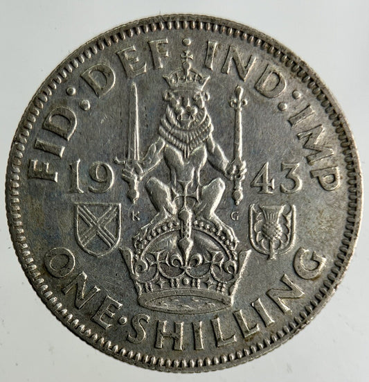 1943 George VI Shilling Silver Coin | Collectable Grade